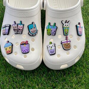 13 Boba Tea Shoe Charms Bundle